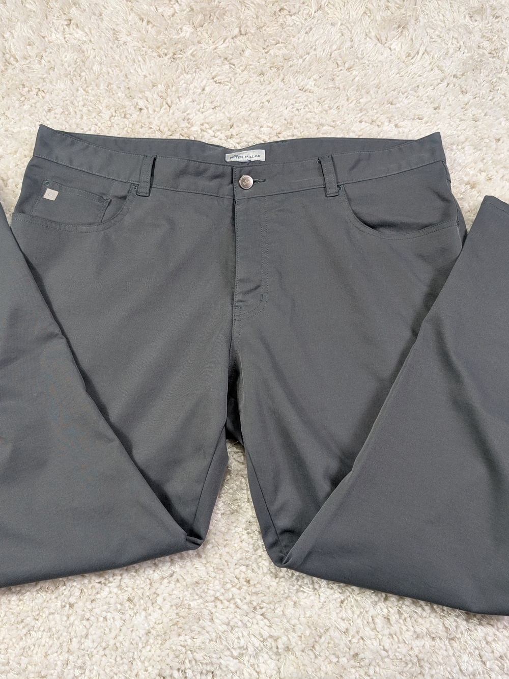 Ermenegildo Zegna Dark Gray Men's Stretch Pants